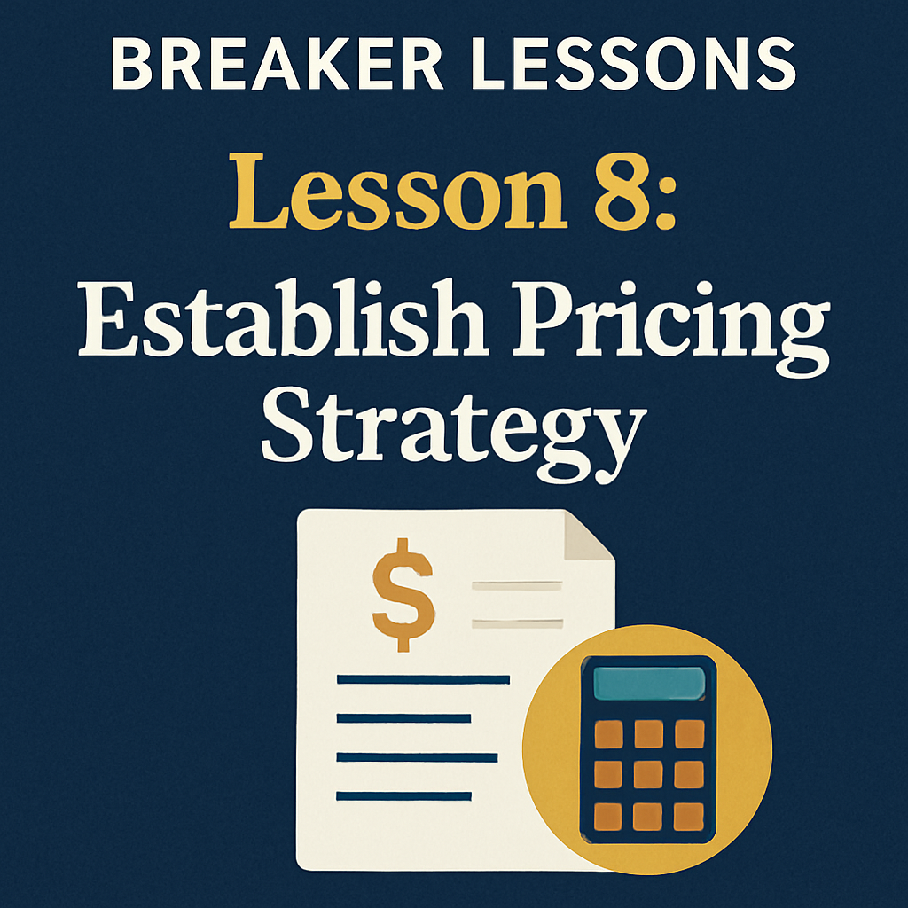 Lesson 8: Establish Pricing Strategy
