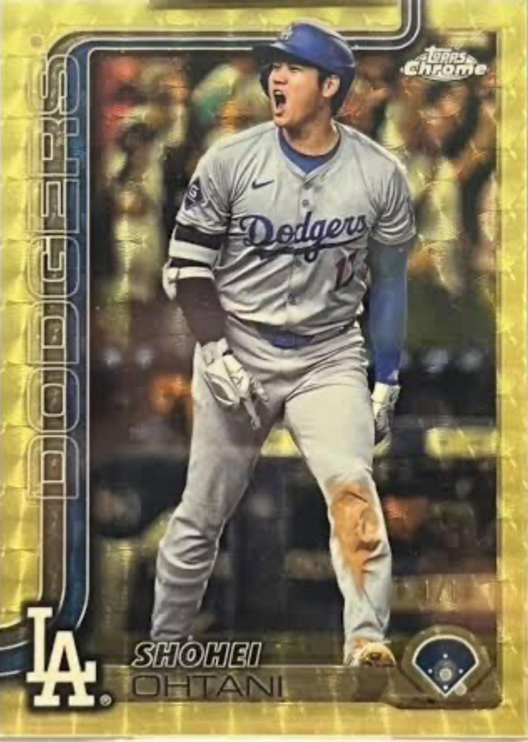 Topps Chrome Shohei Ohtani card numbered 1 of 1