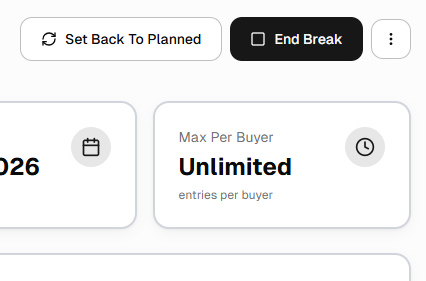 End Break button